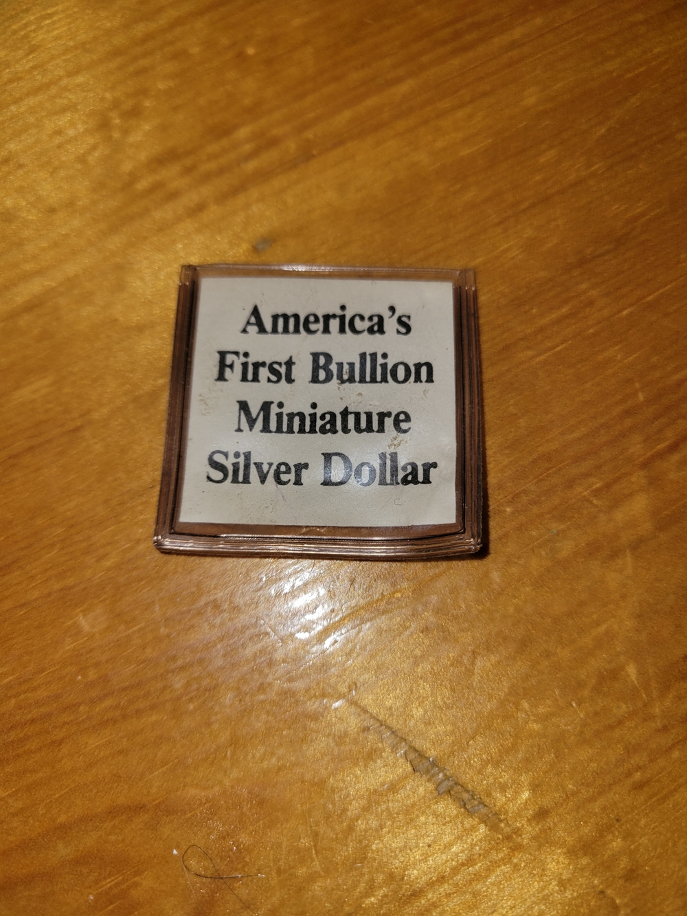 America's First Bullion Miniature Silver Dollar Display